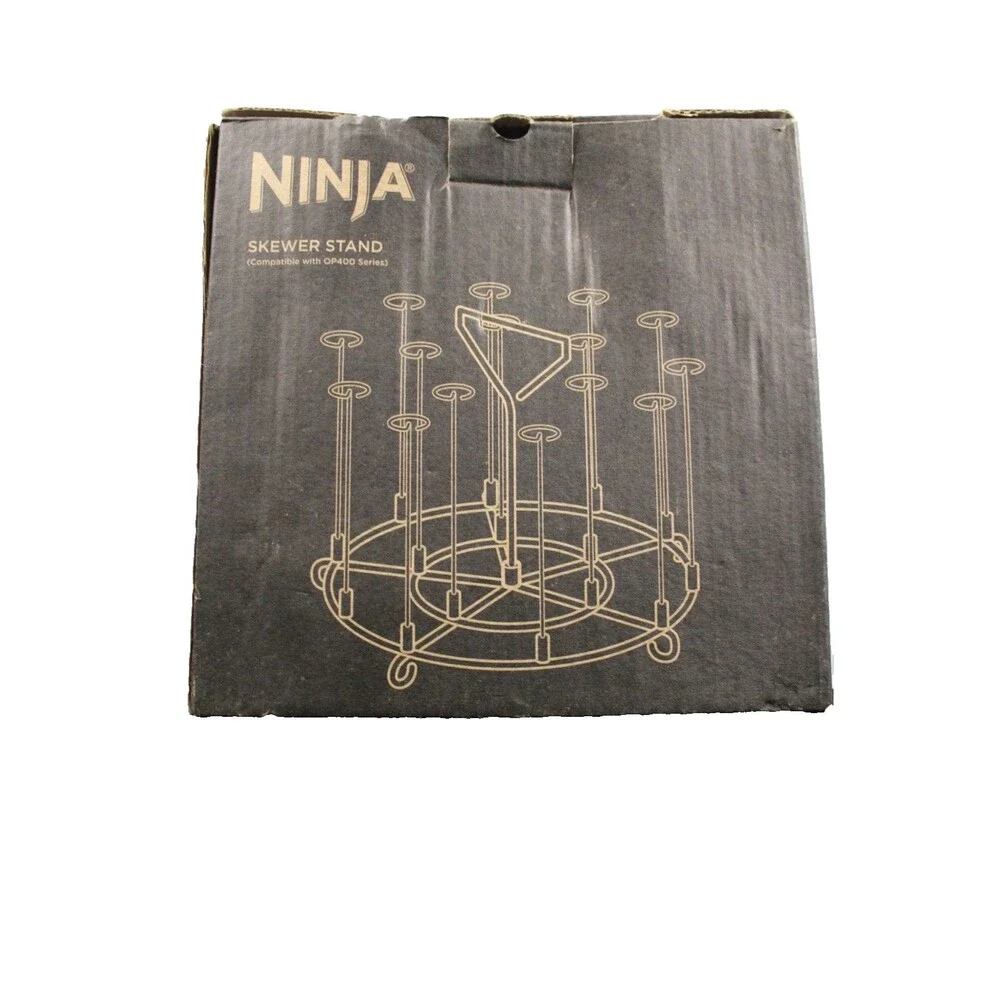 Ninja Foodi Stainless Steel Skewer Stand AOP103BRN 8-Qt Cooker OP400 Model NEW